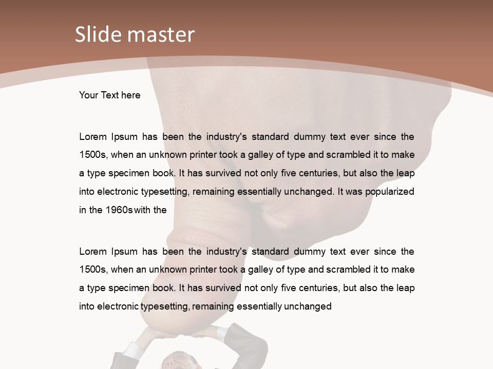 Pull Press White PowerPoint Template