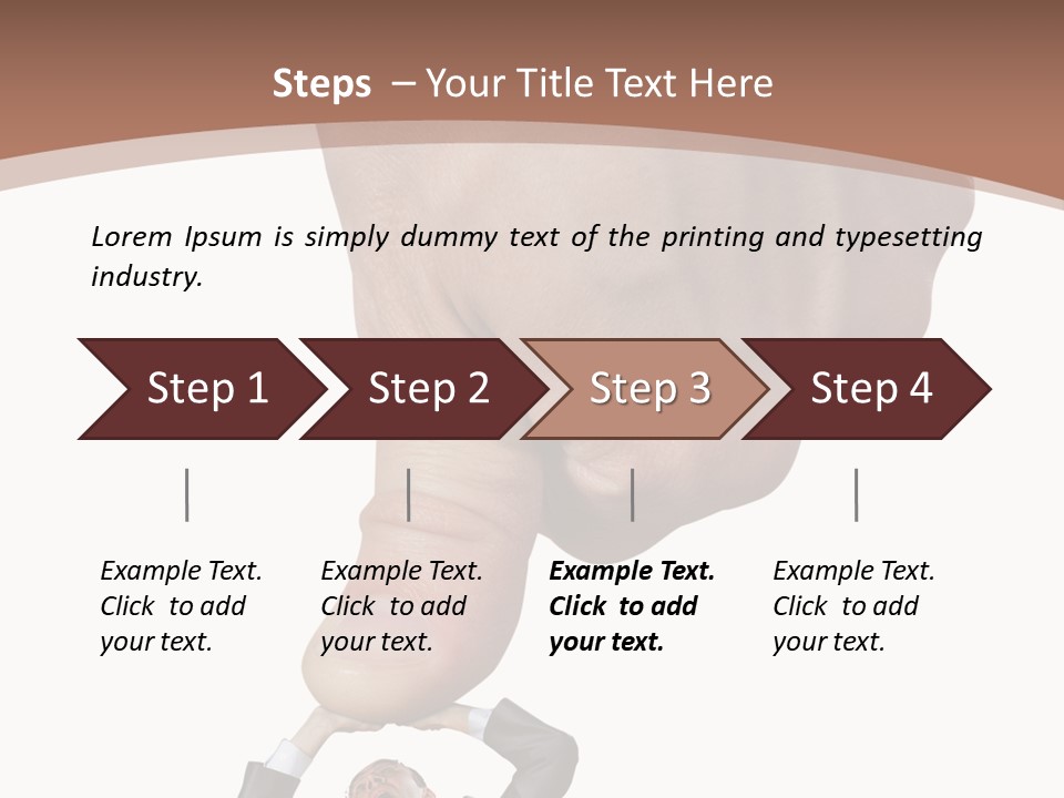 Pull Press White PowerPoint Template