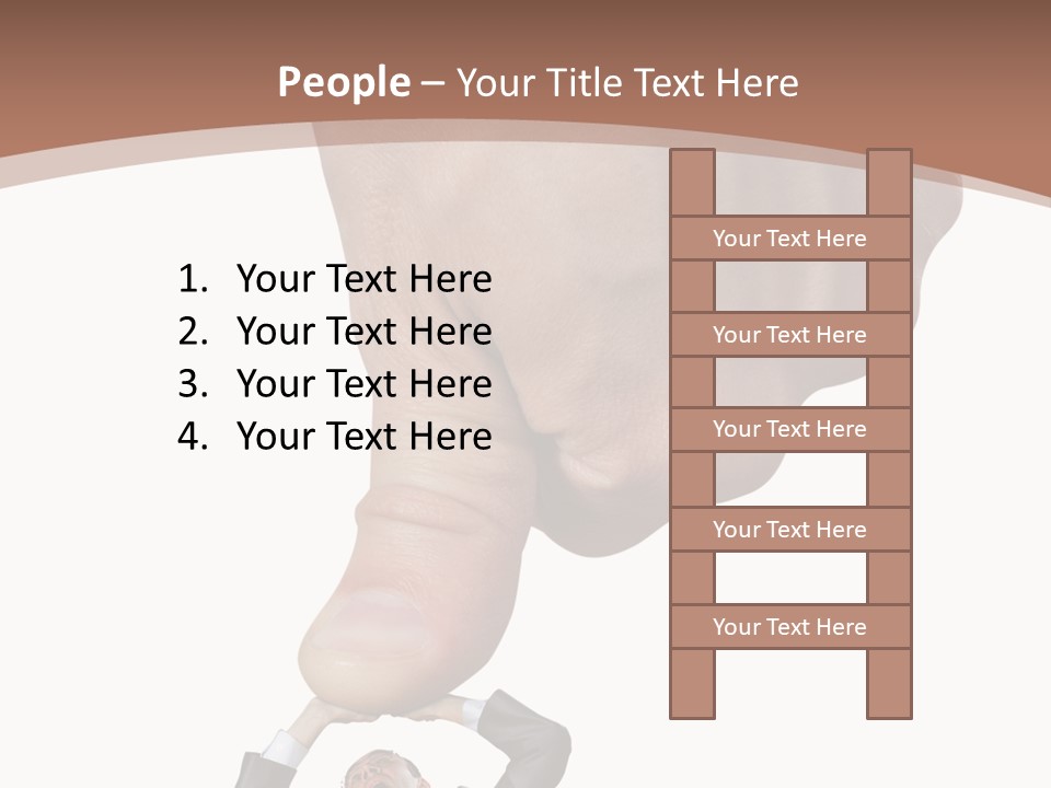 Pull Press White PowerPoint Template
