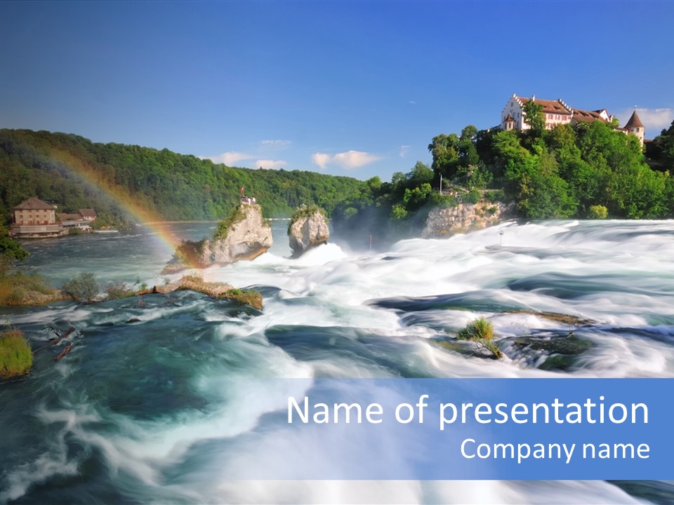 Tourism Rhine Schaffhausen PowerPoint Template