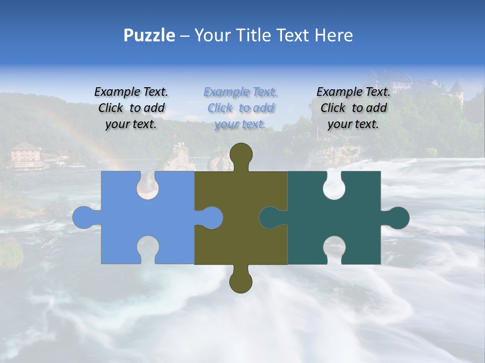 Tourism Rhine Schaffhausen PowerPoint Template