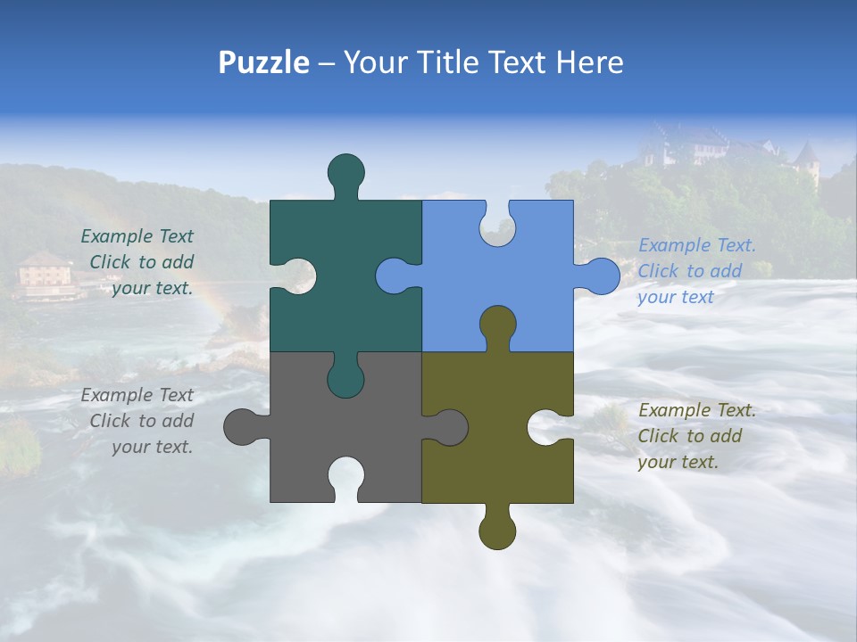 Tourism Rhine Schaffhausen PowerPoint Template