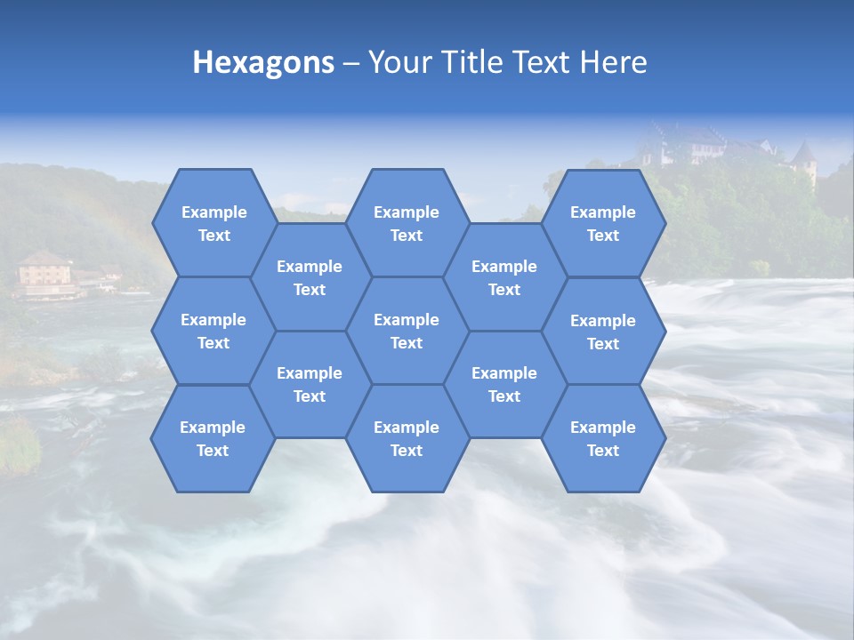 Tourism Rhine Schaffhausen PowerPoint Template