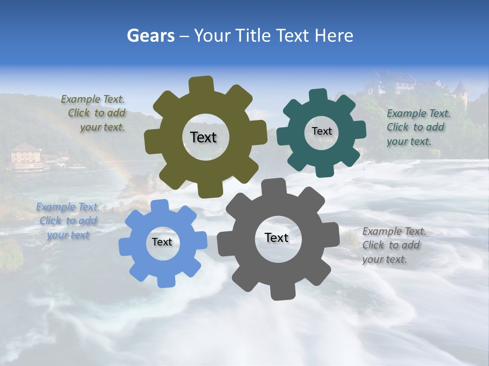 Tourism Rhine Schaffhausen PowerPoint Template