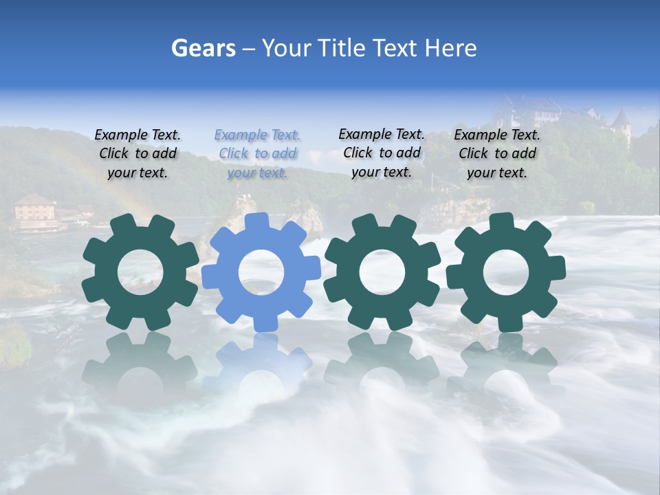 Tourism Rhine Schaffhausen PowerPoint Template