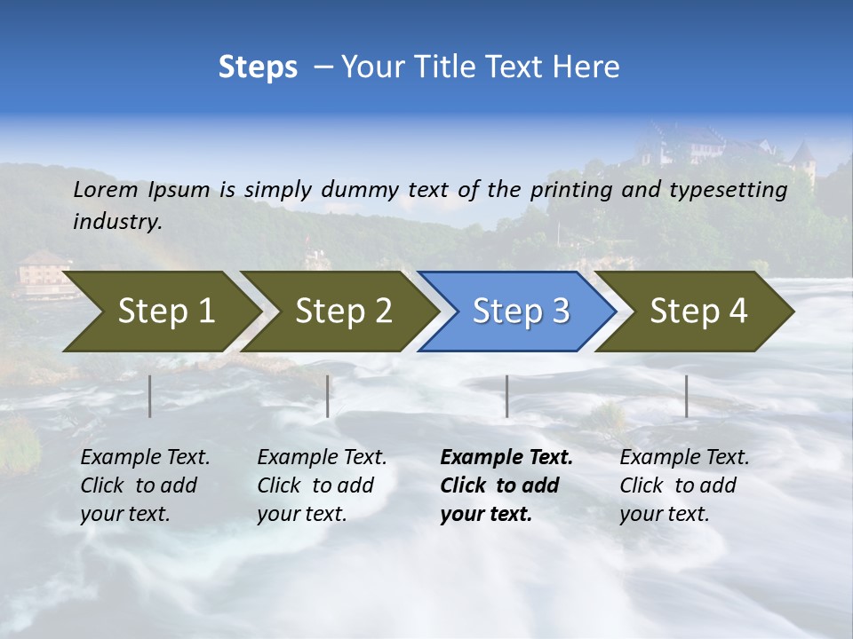 Tourism Rhine Schaffhausen PowerPoint Template