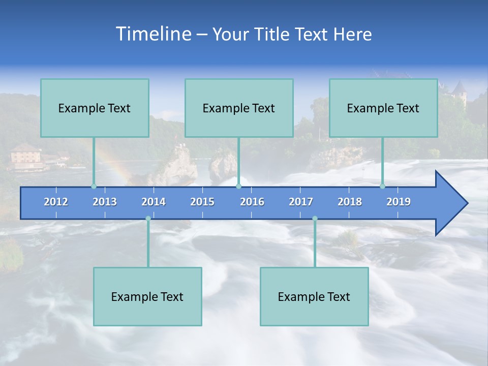 Tourism Rhine Schaffhausen PowerPoint Template