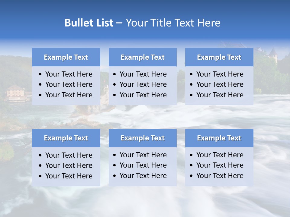 Tourism Rhine Schaffhausen PowerPoint Template