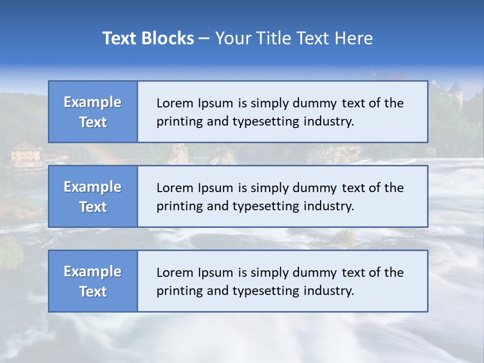 Tourism Rhine Schaffhausen PowerPoint Template