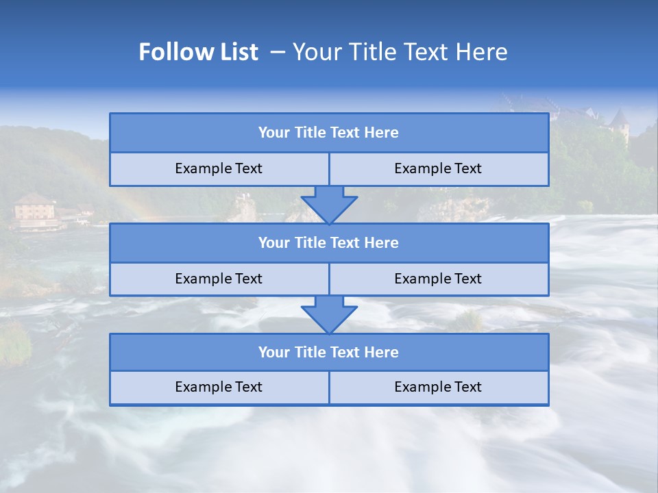 Tourism Rhine Schaffhausen PowerPoint Template