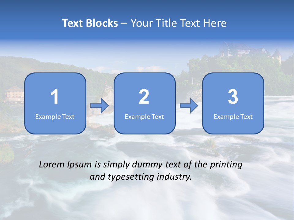 Tourism Rhine Schaffhausen PowerPoint Template