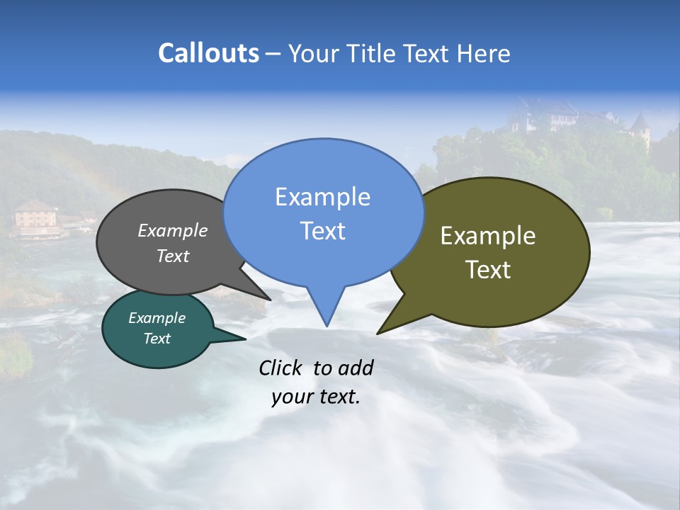 Tourism Rhine Schaffhausen PowerPoint Template