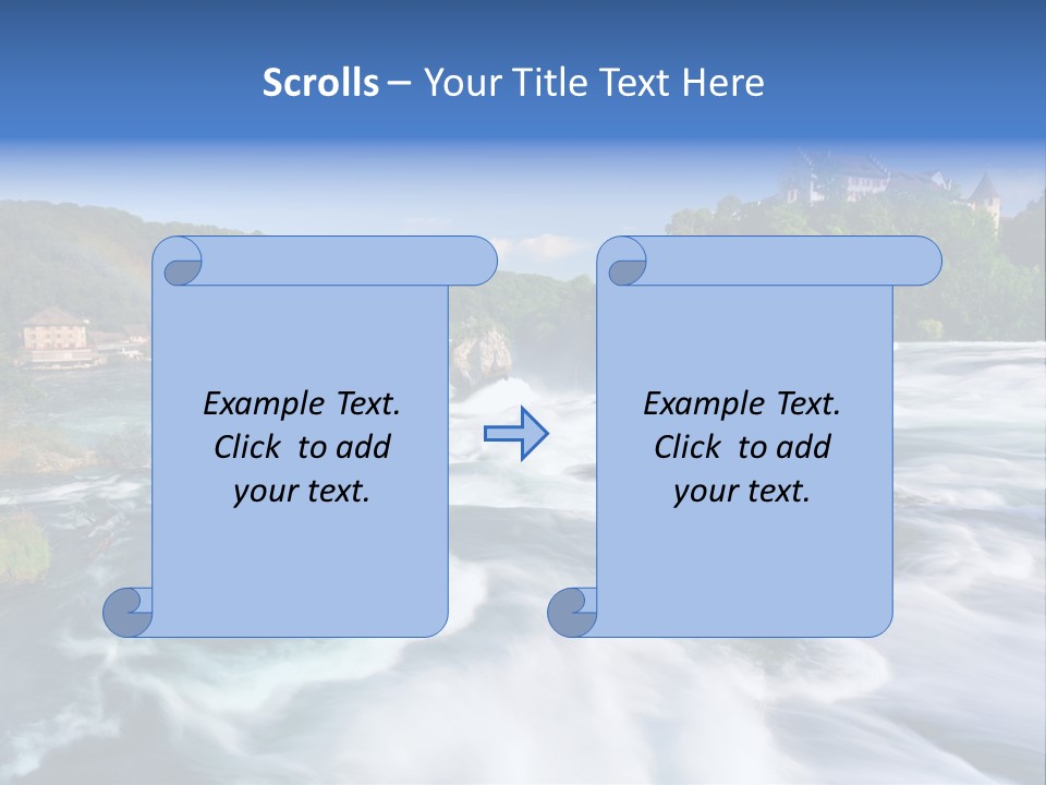 Tourism Rhine Schaffhausen PowerPoint Template
