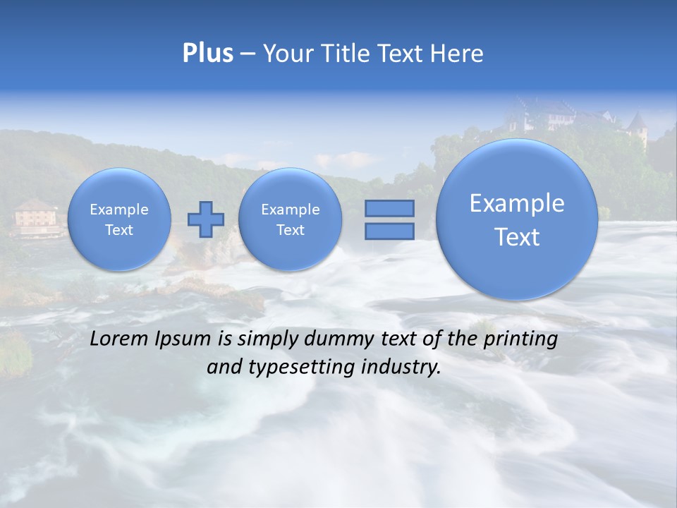Tourism Rhine Schaffhausen PowerPoint Template
