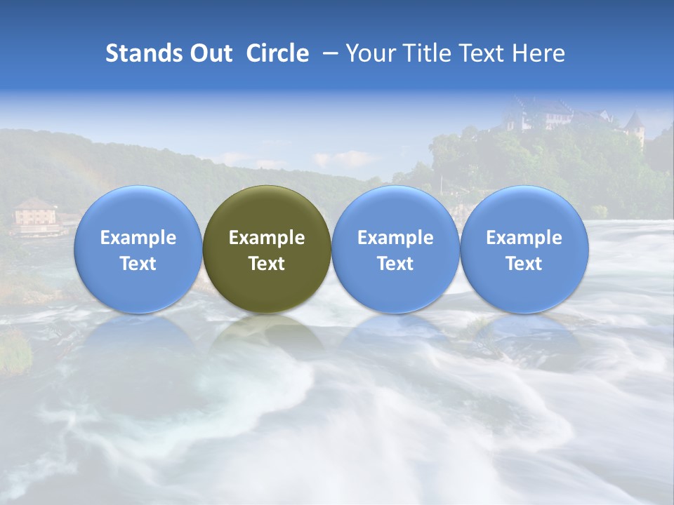 Tourism Rhine Schaffhausen PowerPoint Template