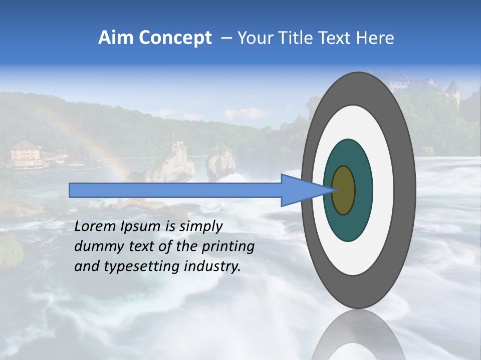 Tourism Rhine Schaffhausen PowerPoint Template