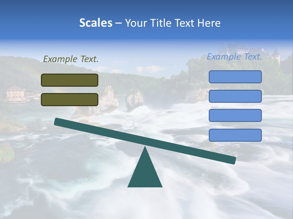 Tourism Rhine Schaffhausen PowerPoint Template