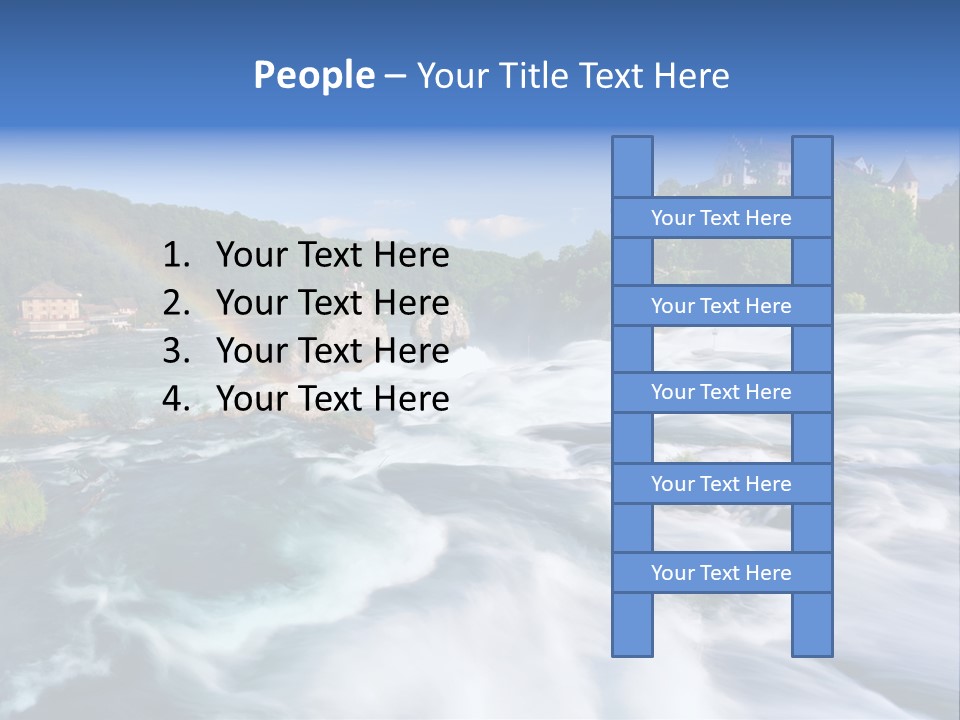 Tourism Rhine Schaffhausen PowerPoint Template