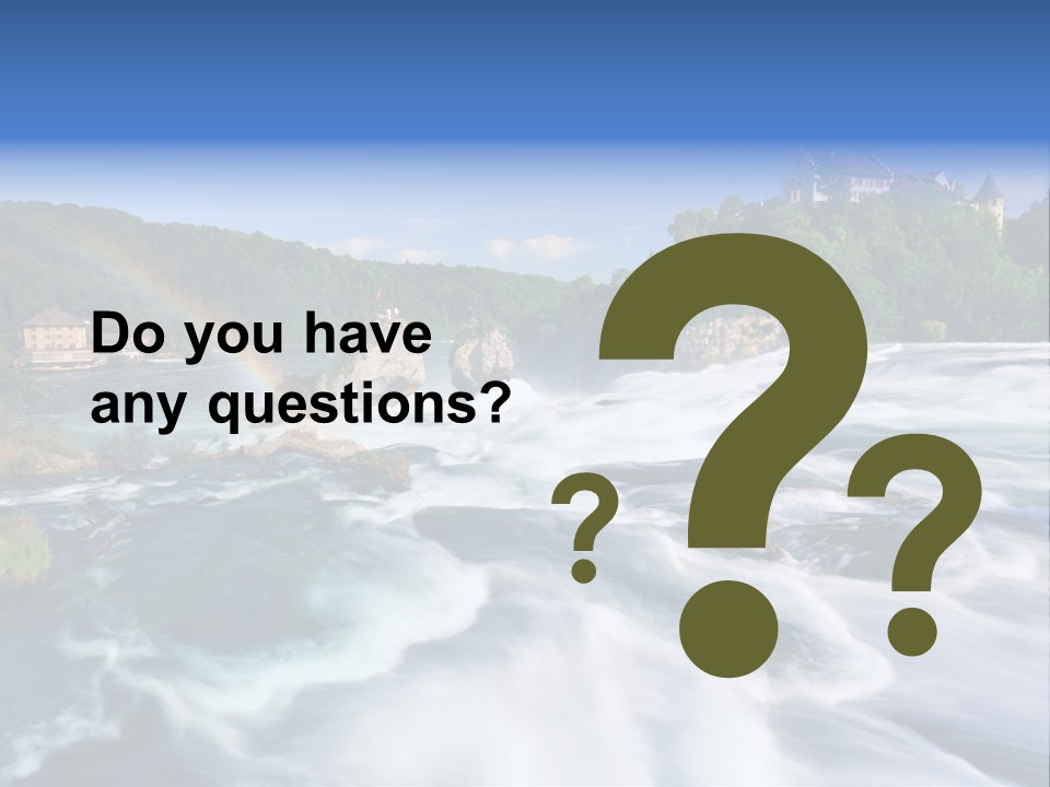 Tourism Rhine Schaffhausen PowerPoint Template