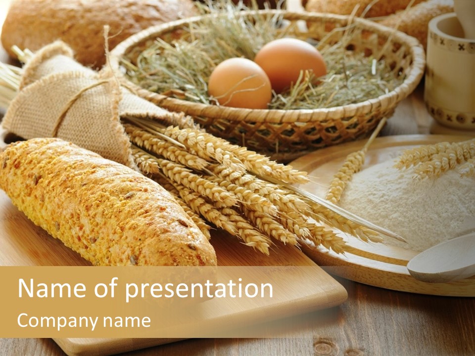 Corn Concept Closeup PowerPoint Template