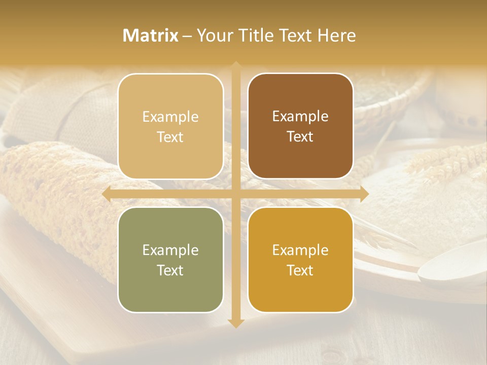 Corn Concept Closeup PowerPoint Template