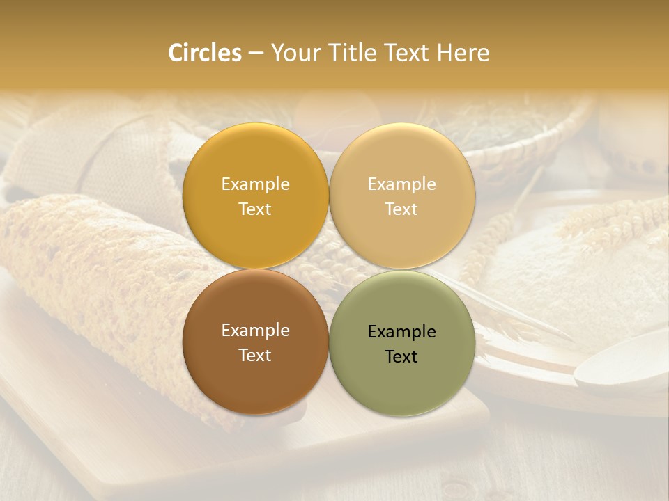 Corn Concept Closeup PowerPoint Template