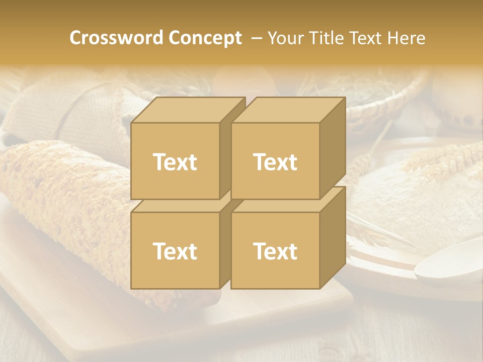 Corn Concept Closeup PowerPoint Template