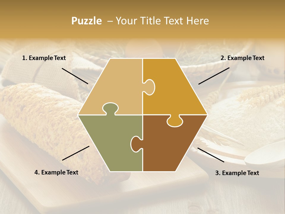 Corn Concept Closeup PowerPoint Template