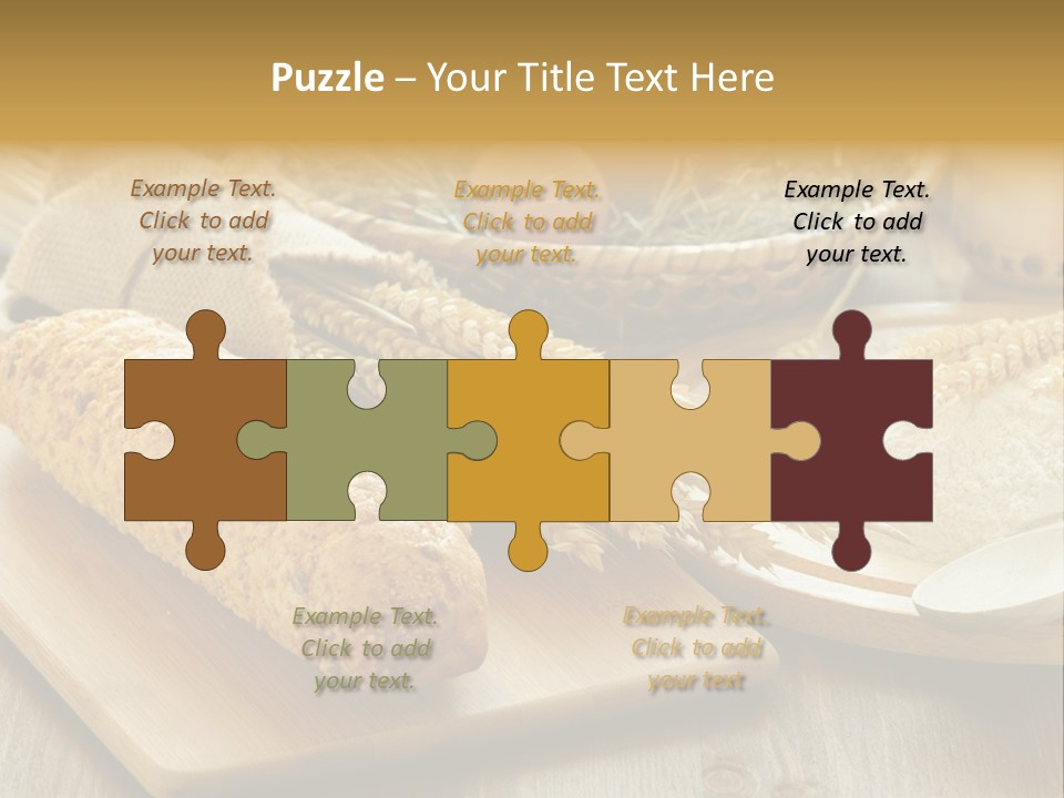 Corn Concept Closeup PowerPoint Template