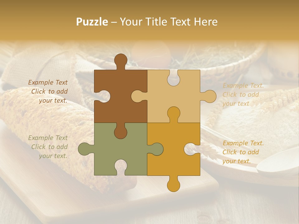 Corn Concept Closeup PowerPoint Template