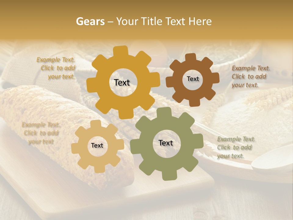 Corn Concept Closeup PowerPoint Template