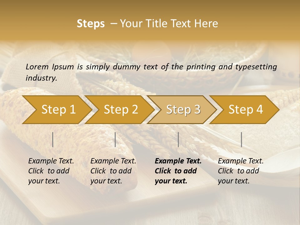 Corn Concept Closeup PowerPoint Template