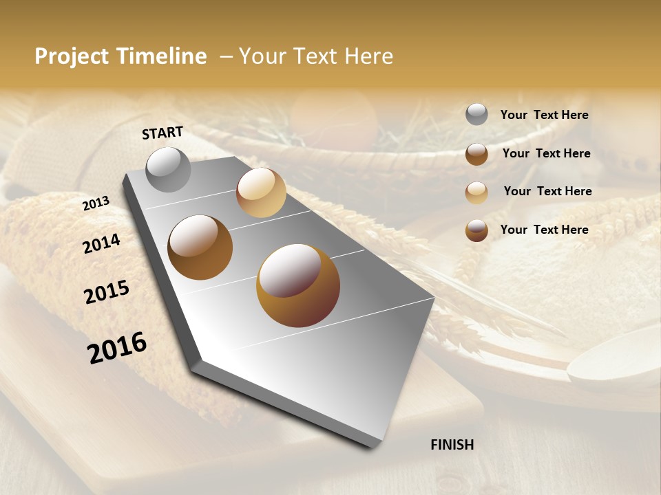 Corn Concept Closeup PowerPoint Template