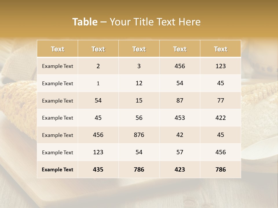 Corn Concept Closeup PowerPoint Template