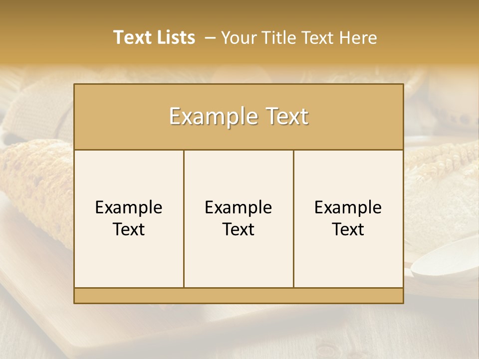 Corn Concept Closeup PowerPoint Template