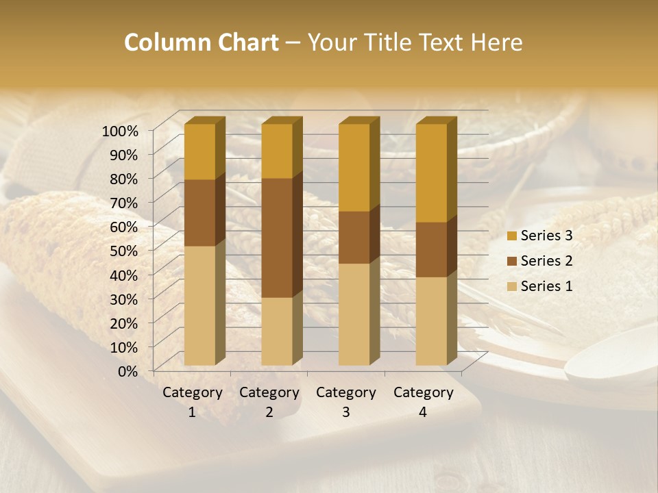 Corn Concept Closeup PowerPoint Template