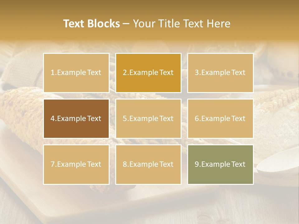 Corn Concept Closeup PowerPoint Template