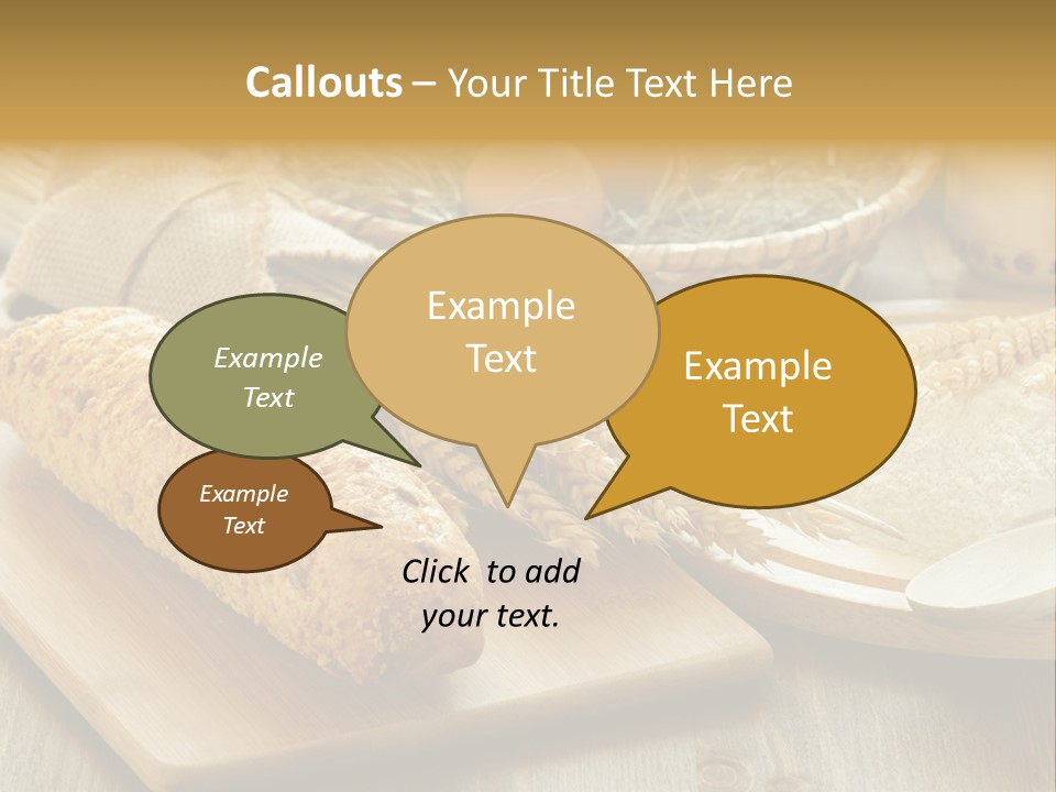 Corn Concept Closeup PowerPoint Template