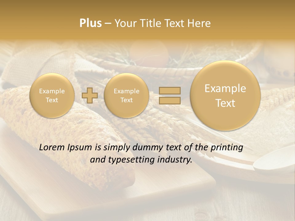 Corn Concept Closeup PowerPoint Template