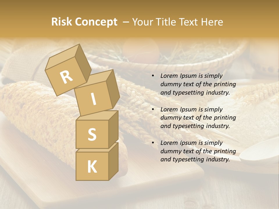 Corn Concept Closeup PowerPoint Template