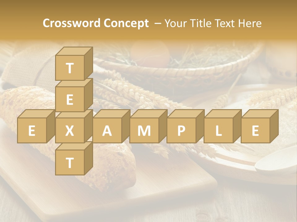 Corn Concept Closeup PowerPoint Template