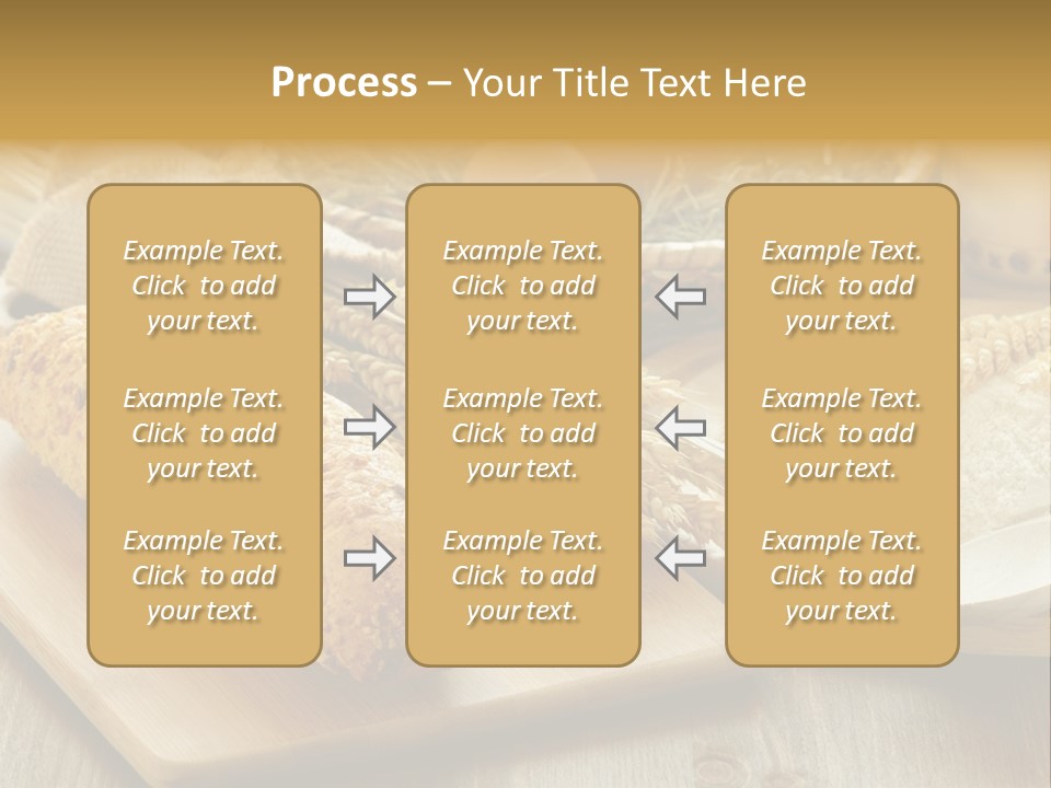 Corn Concept Closeup PowerPoint Template