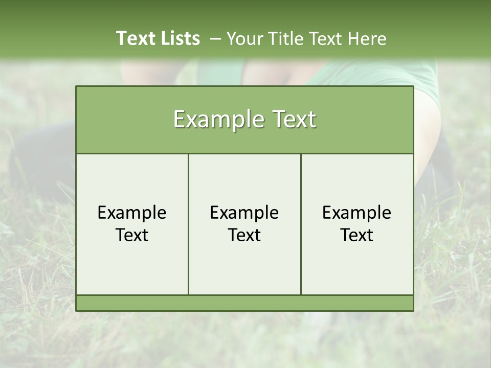 Fatty Cheerful Active PowerPoint Template