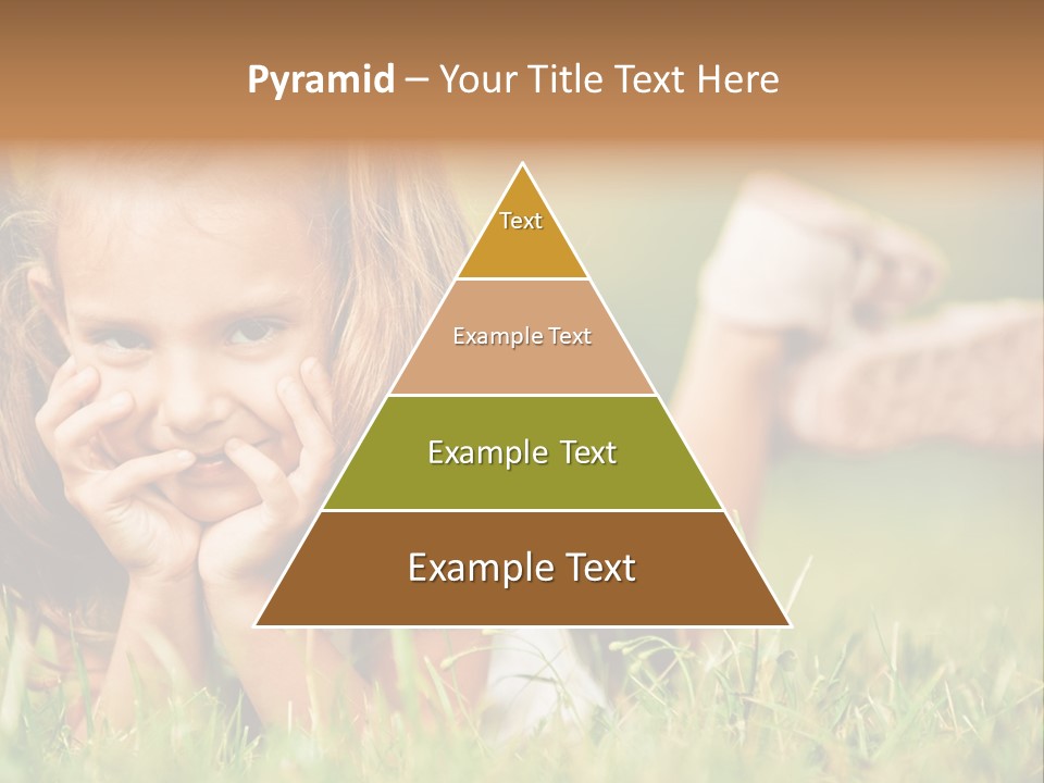 Outside Girl Curly PowerPoint Template