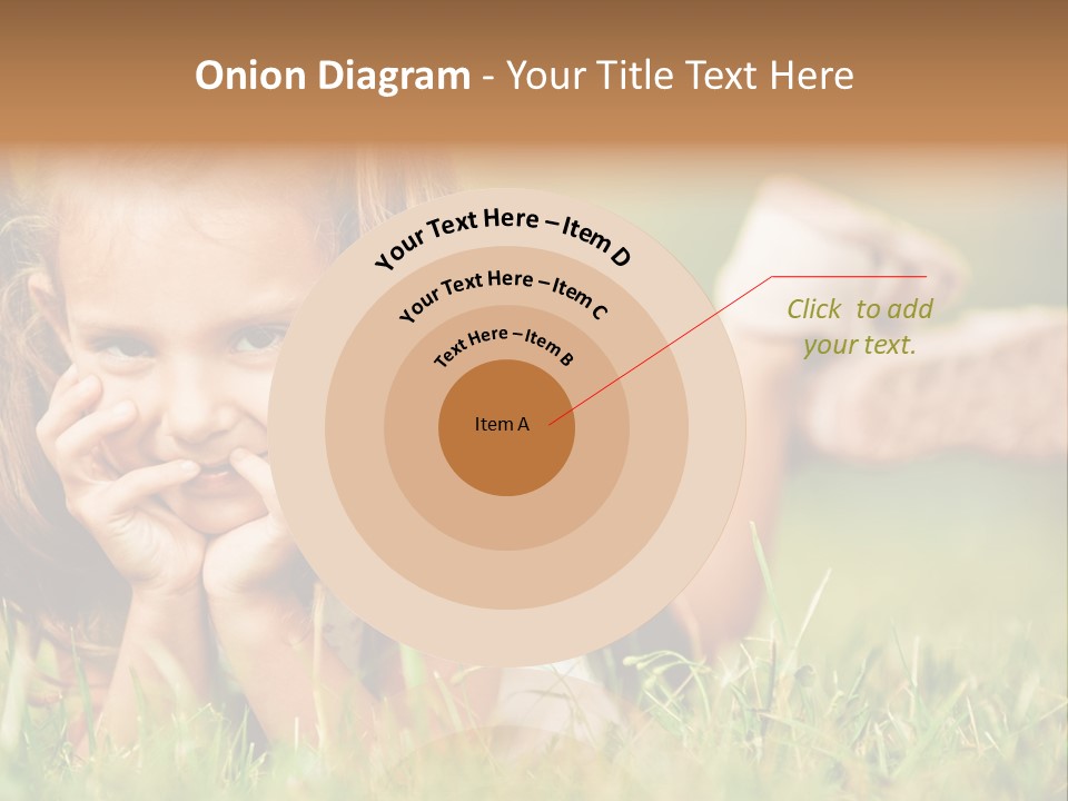 Outside Girl Curly PowerPoint Template