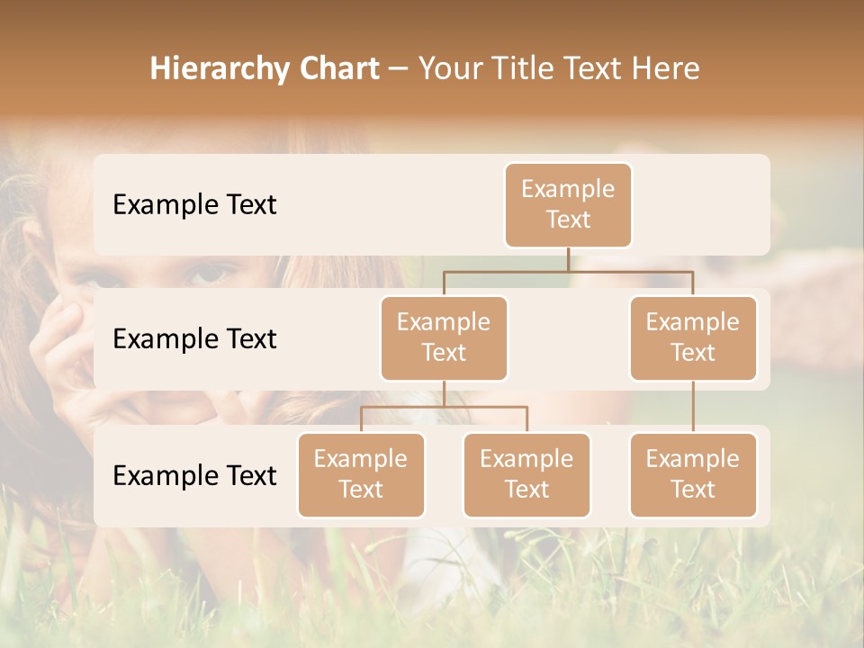 Outside Girl Curly PowerPoint Template