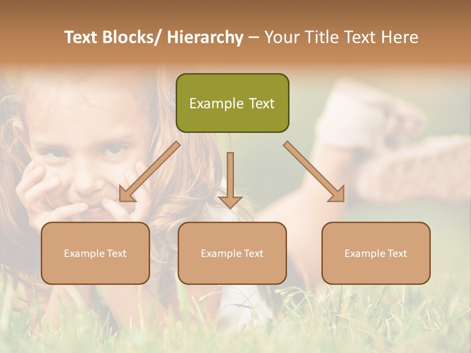 Outside Girl Curly PowerPoint Template