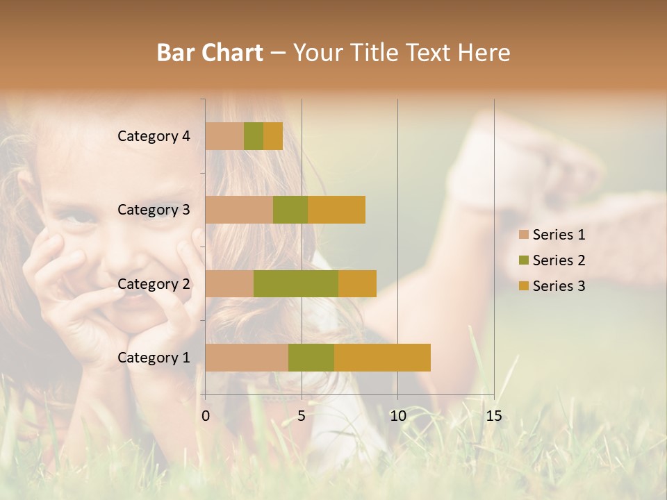 Outside Girl Curly PowerPoint Template