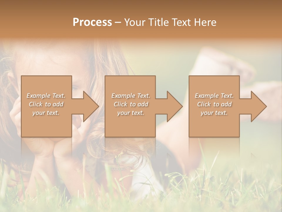 Outside Girl Curly PowerPoint Template