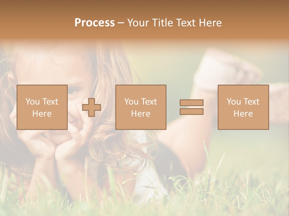 Outside Girl Curly PowerPoint Template